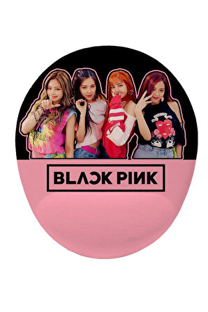 Black Pink Kpop Bilek Destekli Kaymaz Buruşmaz Kırılmaz Mouse Pad