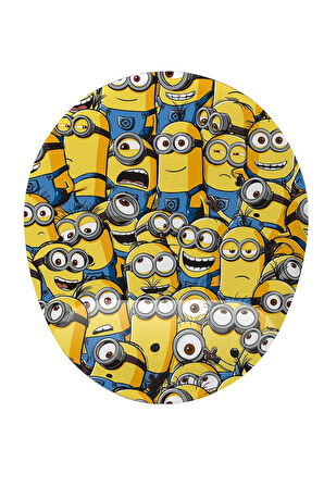 Minions Desenli Bilek Destekli Kaymaz Buruşmaz Kırılmaz Mouse Pad