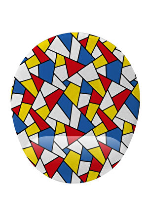 Geometrik Desenli Bilek Destekli Kaymaz Buruşmaz Kırılmaz Mouse Pad