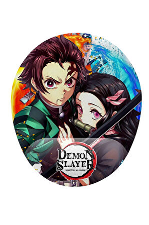 Demon Slayer Anime Bilek Destekli Kaymaz Buruşmaz Kırılmaz Mouse Pad