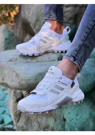 Zubiy Unisex Poli Taban Su Geçirmez Kışlık Spor Ayakkabı - Beyaz Renk