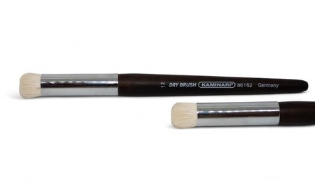 Kaminari Drybrush Keçi Kılı Beyaz Round Oval Uç No.12