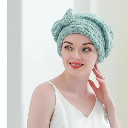 Mikrofiber Saç Kurulama Bonesi