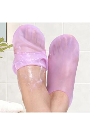 Silikon Topuk Bakım Çorabı Nemlendirici Spa Etkili Ayak Maskesi