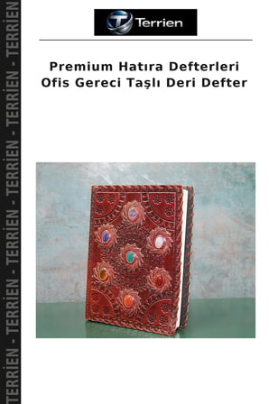 Premium Hatıra Defterleri Ofis Gereci Taşlı Deri Defter