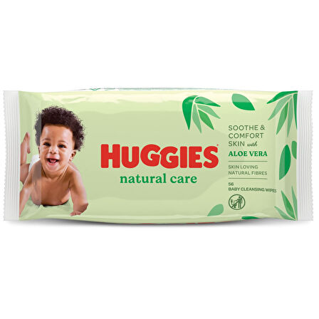 Huggies Natural Care Yenidoğan Islak Bebek Havlusu 10x56 Yaprak