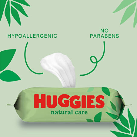 Huggies Natural Care Yenidoğan Islak Bebek Havlusu 10x56 Yaprak