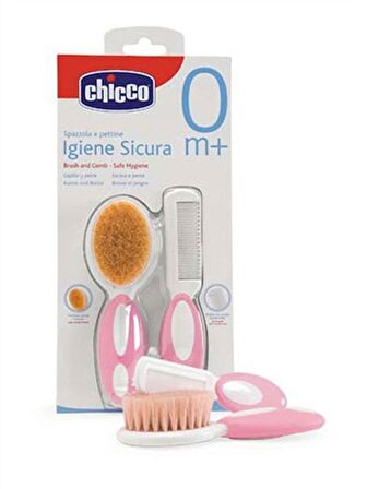 Chicco Tarak&Fırça Seti (Pembe) 8058664011926