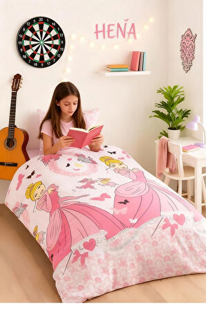 Mira Home Tek Kişilik Genç Kız Çocuk Nevresim Takımı Prenses