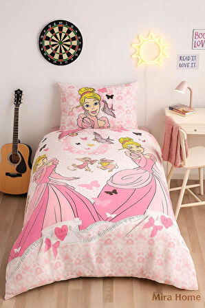 Mira Home Tek Kişilik Genç Kız Çocuk Nevresim Takımı Prenses