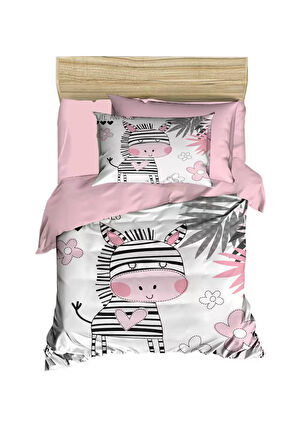 Dijital Baskılı 3d Pamuklu Yenidoğan Bebek Nevresim Takımı Baby Zebra