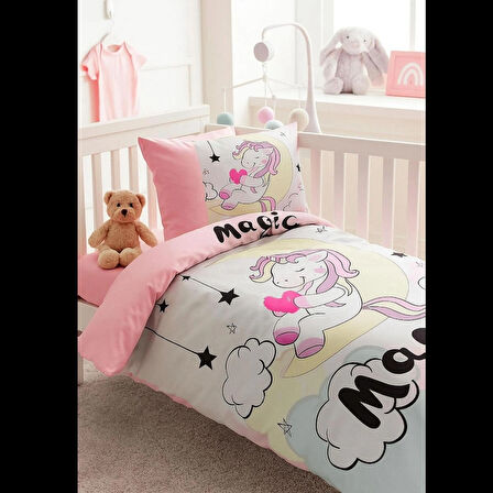 Dijital Baskılı 3d Pamuklu Yenidoğan Bebek Nevresim Takımı Magic