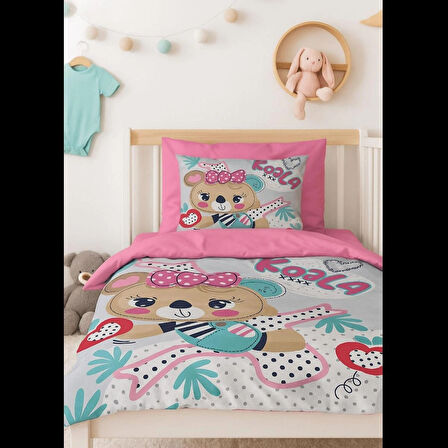 Dijital Baskılı 3d Pamuklu Yenidoğan Bebek Nevresim Takımı Baby Koala