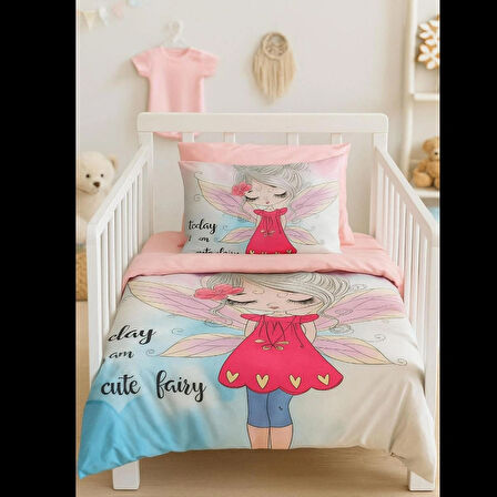 Dijital Baskılı 3d Pamuklu Yenidoğan Bebek Nevresim Takımı Angel Today