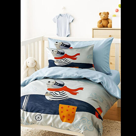 Dijital Baskılı 3d Pamuklu Yenidoğan Bebek Nevresim Takımı Fly Foggy