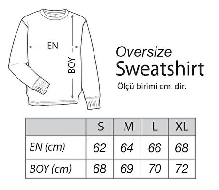 The Best Bear Oversize Sweatshirt Kırmızı