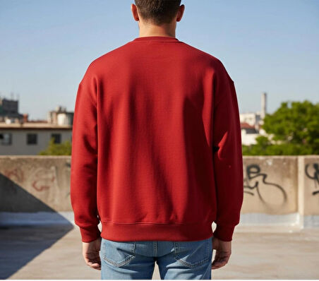 Big Bros Oversize Sweatshirt Kırmızı