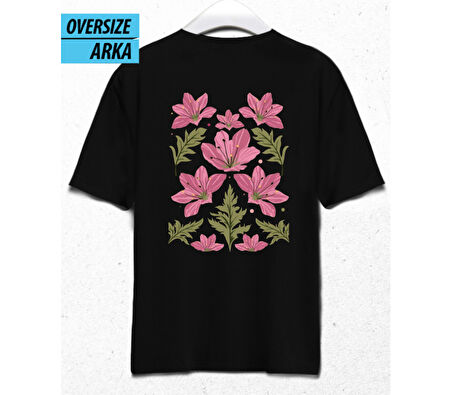 Bloom Babe – Oversize T-Shirt Siyah