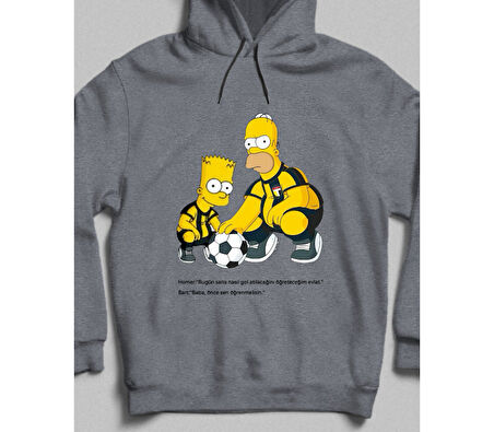 Baba-Oğul Futbol Kapüşonlu Sweatshirt