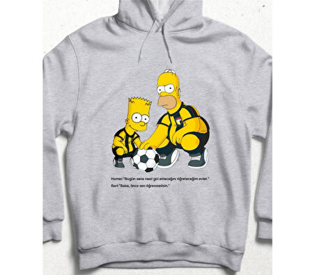 Baba-Oğul Futbol Kapüşonlu Sweatshirt