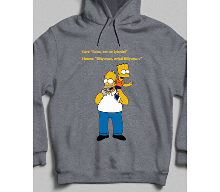 Baba Sen En İyisin! Kapüşonlu Sweatshirt