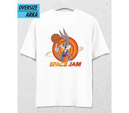 Orbit Dunker Oversize Unisex T-shirt Beyaz