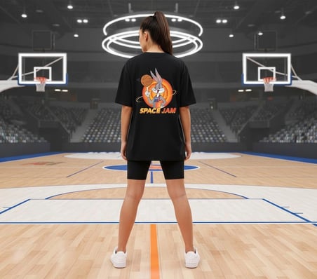 Orbit Dunker Oversize Unisex T-shirt Siyah