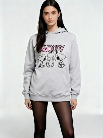 Chill Like Snoopy Unisex Sweatshirt Gri