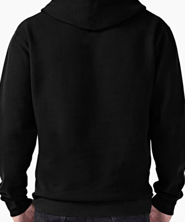 Siyah Kapüşonlu Sweatshirt