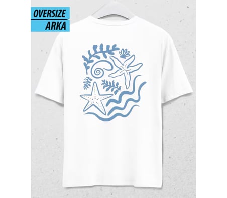 Ocean Glow T-shirt Beyaz