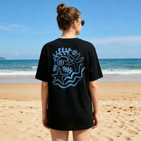 Ocean Glow T-shirt Siyah