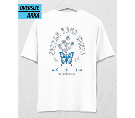 Spread Your Wings – Oversize T-Shirt Beyaz