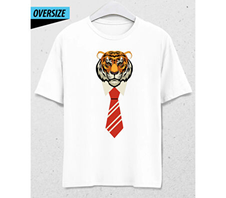 Official Tiger Oversize Beyaz T-Shirt Beyaz