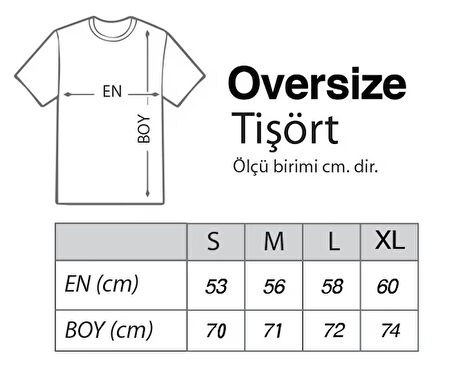 Stuck on You – Kaktüs Edition Oversize Unisex T-Shirt Beyaz