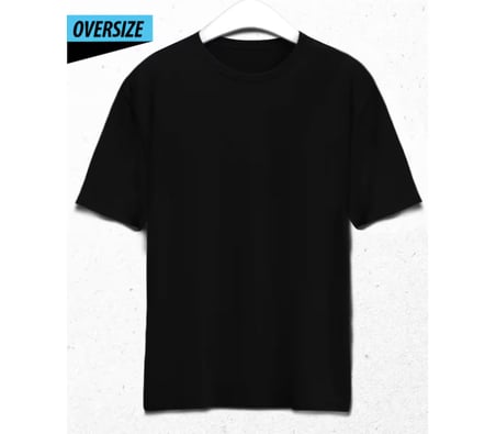 Wild Bloom Oversize T-Shirt – Gücün ve Zarafetin Çarpıştığı An Siyah