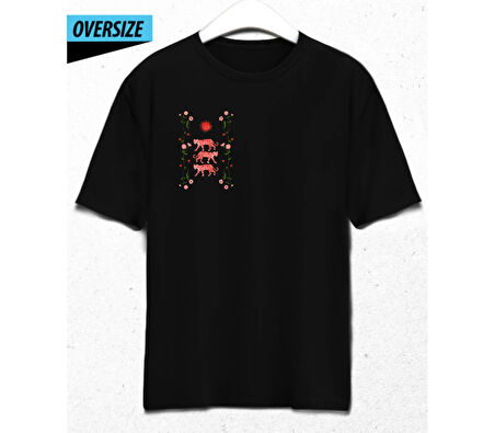 Wild Soul Oversize T-Shirt – İçindeki Gücü Serbest Bırak Siyah