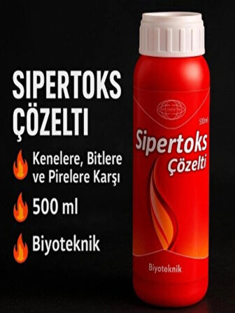 Biyoteknik Sipertoks Çözelti Bit Pire Kene İlacı 100ML