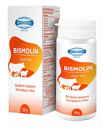 BİSMOLİN SİNDİRİM SİSTEMİ TAMAMLAYICI YEM   ORAL TOZ   50 g 