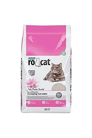 ROCAT NATUREL BEBEK PUDRALI KEDİ KUMU 10LT