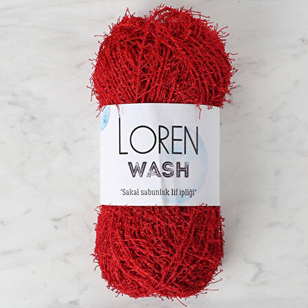 Wash Kırmızı El Örgü İpi - R003 - 34027
