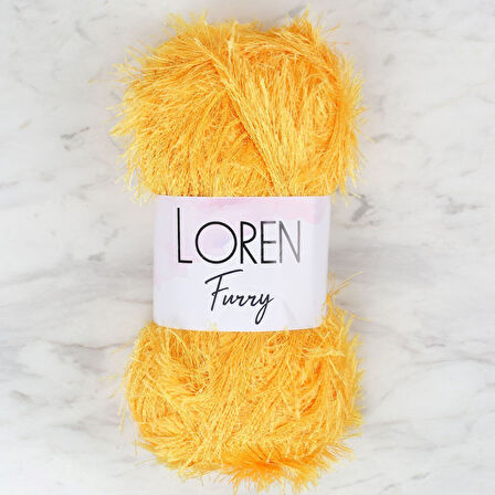 Furry Hardal Sarısı El Örgü İpi - RF075 - 34063