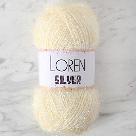  SILVER KREM EL ÖRGÜ İPİ - RS0065 - 34071