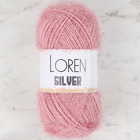  Silver Pembe El Örgü İpi - RS0038 - 34080