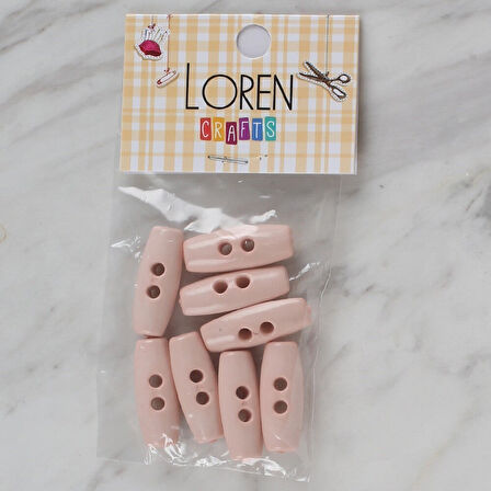  Crafts pudra pembe 8 li çoban düğmesi - 70