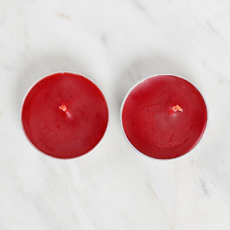  2'li Tealight Mum Kırmızı