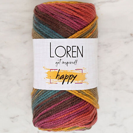  Happy Ebruli El Örgü İpi - RH010 - 34295