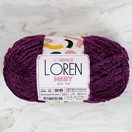  Mery Mor El Örgü İpi - M416 - 34321