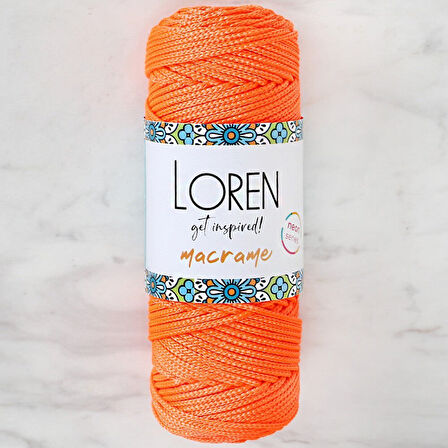 Macrame Neon Turuncu El Örgü İpi - L113