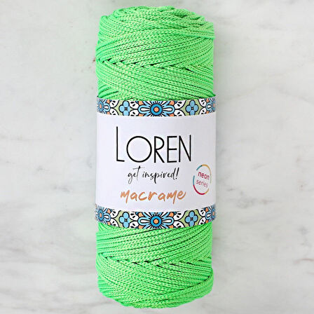  Macrame Neon Yeşil El Örgü İpi - L115