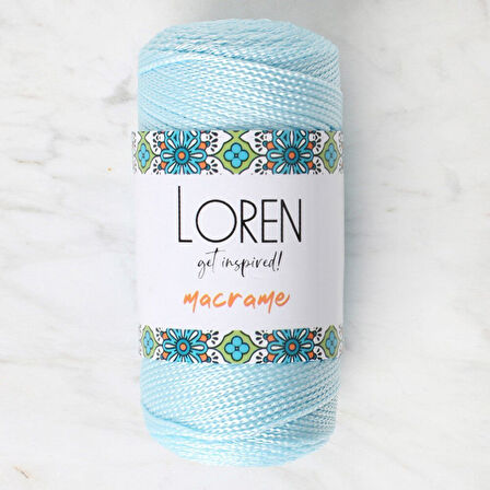 Macrame Bebe Mavi El Örgü İpi - RM 0221 - 34354